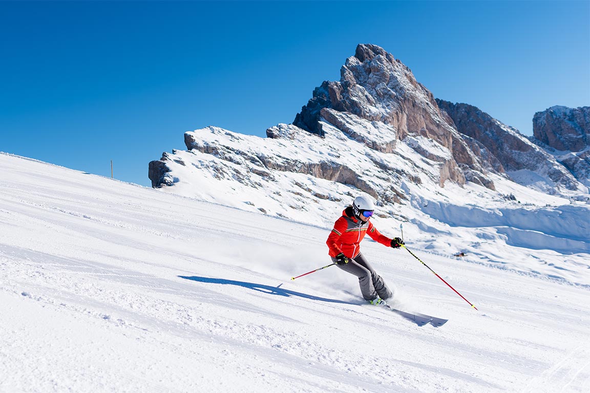 Skifahren auf der Seceda