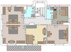 Apartment Molignon (für 6-8 Personen)
