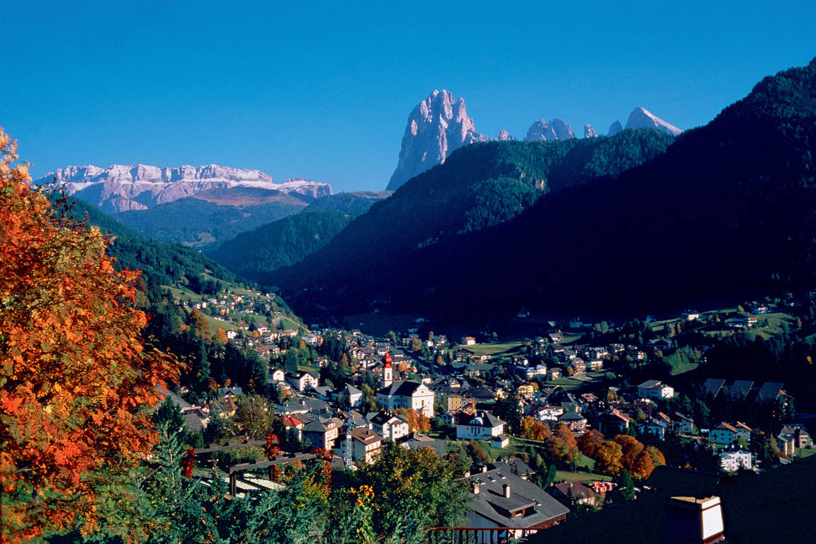 Ortisei in Val Gardena in autumn